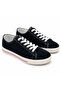 Men's Black Canvas Sneaker Casual Sports Shoes – Lace-Up Comfortable Walking and Daily Use Shoes - 5
