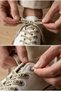 Aztec Patterned Knitted Shoelaces Red Yellow 120 cm - 6
