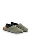Khaki Suede Women's Flat Sandals - 2