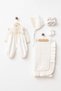 Baby Girl Lace Bowknot Blanket Luxury Jumpsuit Set 0-3 Months 5-Piece Newborn Hospital Release Bodysuit