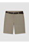 Trendlucky Men's Regular Fit Belted Shorts with a Difference in Color - 5