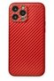 Aconcept iPhone 13 Pro Max Case Coco Carbon Silicone (22307) - Red