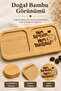 Rectangular Bamboo Two-Compartment Coffee Presentation Tray, Both Sympathetic and Attractive - 4