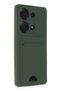 Aconcept Redmi Note 13 Pro 4g Case Kelvin Silicone with Business Card Holder - (90114) Dark Green - 2