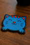 Blue Cat and Happy Cat Coaster Set of 4 - Pvc Non-Slip Coasters (2 Blue Cats + 2 Happy Cats) - 7