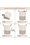 (U19)Woven Rope Laundry Hamper Tall Laundry Basket for Blanket Storage Large Dirty Clothes Hamper for Toys Decorative Baby Nursery Hamper for Bedroom Living Room - 3