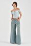 Women's Off-The-Shoulder Scallop Embroidered Fabric Detailed Design Corset - 4