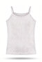 Girl's String Strap Undershirt (Tutku&Vgs Authorized Seller) - Ribbed Cotton Flexible Daily Use Colorful Undershirt - 5 Pcs - 6