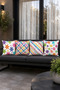 Colorful Floral Patterned Spring Themed Set of 4 Decorative Throw Pillow Covers 43X43 cm