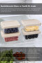 4 Pieces 300ml Organizer Box - Kitchen Drawer Organizer with Lockable Lid Elora Storage Container Beige - 2