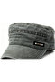 Men Women Distressed Patrol Castro Hat Flat Top Breathable Summer Sun Hat Cotton