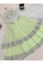 Pista Green Faux Georgette Gown & Lehenga Set - HRT7527 | Pista Green-Size:M-38-Inches - 6