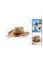 Straw Design Cowboy Hat - Plastic - Mixed Color