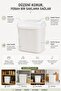 4-Piece Fairy Tale Storage Container White 4.5 Liter Flour and Legume Storage Container with Lid Food Organizer Vp-033 - 8