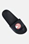 Men Atlanta Hawks Primary Logo Slip On Slides, Black - 4