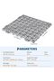 50PCS PVC Interlocking Drainage Tiles, 30x30Cm Snap-Together Floor Mats, Non-Slip Waterproof Tiles for Bathroom, Kitchen, Pool & Wet Areas - 6