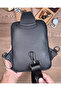 Genuine Leather Zippered Men's Crossbody Bag 2159 - 8