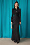 Dress with Gold Button Detail