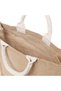 Pack of 5 Laminated Jute Tote Bags with Gusset | Reusable Eco-Friendly Shopping Bags | Durable Natural Burlap Grocery, Gift & Everyday Carry Bags | 33 × 10 cm - 3