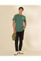 Men Green Printed Basic Graphic T-Shirt - 5