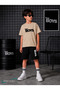 Summer the Boys Letter Printed Boys Shorts T-Shirt Set