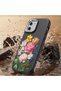 Mi 13t Pro Compatible Case Camera Protective Black Silicone Couple Phone Case Floral Pattern - 7