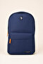 Navy Blue Unisex School Backpack Daily Travel Waterproof with Laptop Compartment Plcan260 - 2