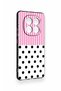 Redmi Note 15 4g Compatible Pink Striped Polka Dot Patterned Silicone Case - 3