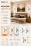 Decorative 12W Indoor Chrome Case 3 Color Light Modern Wall Sconce Electric 4 Pcs - 4