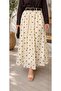 Women's Belted Polka Dot Skirt Stylish Look - 3
