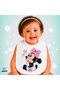 Minnie Mouse Linen Baby Bib – Soft, Absorbent, Washable, Special Design P138