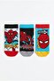 Licensed Spiderman 3-Pack Boys' Booties Cotton Socks Daily Socks Gift Socks Superhero Socks School Socks Sp22856