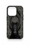 iPhone 14 Pro Compatible Ethnic Horse Figure Patterned Silicone Case - 2