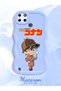 Realme C25Y Compatible Case Camera Protector Blue Silicone Couple Phone Case Conan Pattern - 2
