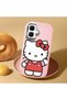 Tecno Spark Go 2 Compatible Case Camera Protector Pink Silicone Couple Phone Case Kitty Pattern - 2