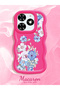 Tecno Spark 20C Compatible Case Camera Protector Red Silicone Couple Phone Case Flower Pattern - 2
