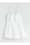 Two Mt Shop Quality Square Neck Ruffled Poplin Mini Strap Dress - 5