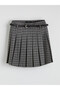 Original Buy Belted Plaid Pleated Mini Skirt - 5