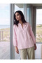 Original Open Collar Blouse with Embroidery Detail