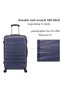 4-Piece ABS Hard Shell Luggage Set 20/24/28/32 Inch, TSA Lock, 360° Silent Spinner Wheels, Durable Unisex Suitcase for Business Student Family Trip, Stylish Travel Suitcase - 3