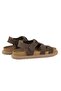 Velcro Nubuck Women's Sandals 215554 Brown - 7