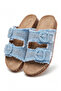 Women's Denim Fabric Orthopedic Sole Slippers - 2