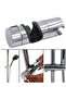 Hand Shower Bracket Replacement Round Slide Bar Wall Mount Holder Bathroom Chrom - 3