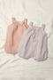 Baby Girl Jumpsuit 100% Cotton Summer Muslin Fabric Balloon Jumpsuit with Straps and Snap Fasteners - 5