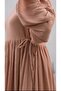 Side Tie Muslin Hijab Dress - 4