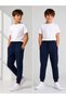 Unisex Girls Boys Children's School Two-Thread Sweatpants with Elastic Waist and Zipper Pockets - 7