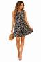 Women's Relaxed Fit Ruffled Crinkle Fabric Woven Dress - 6