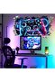 NALACAL 3D Game Wall Sticker, Large Gaming Wall Decals, Wallpaper, Boys Bedroom, Gamer Con - 6