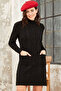 Loren woolen patterned midi length knit dress - 2