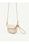 Cream Shk306 Adjustable, Knot Detail Strap, Mini, Women's Hand, Arm and Shoulder Bag - 3